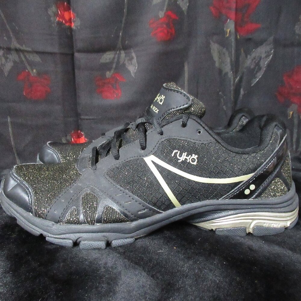 Gold and Black Ryka Sneakers Size 9